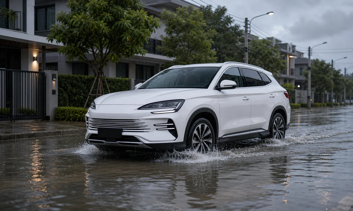 รถไฟฟ้า BYD ลุยน้ำท่วมได้ไหม? ปลอดภัยหน้าฝนไหม ชาร์จตอนฝนตกได้ไหม